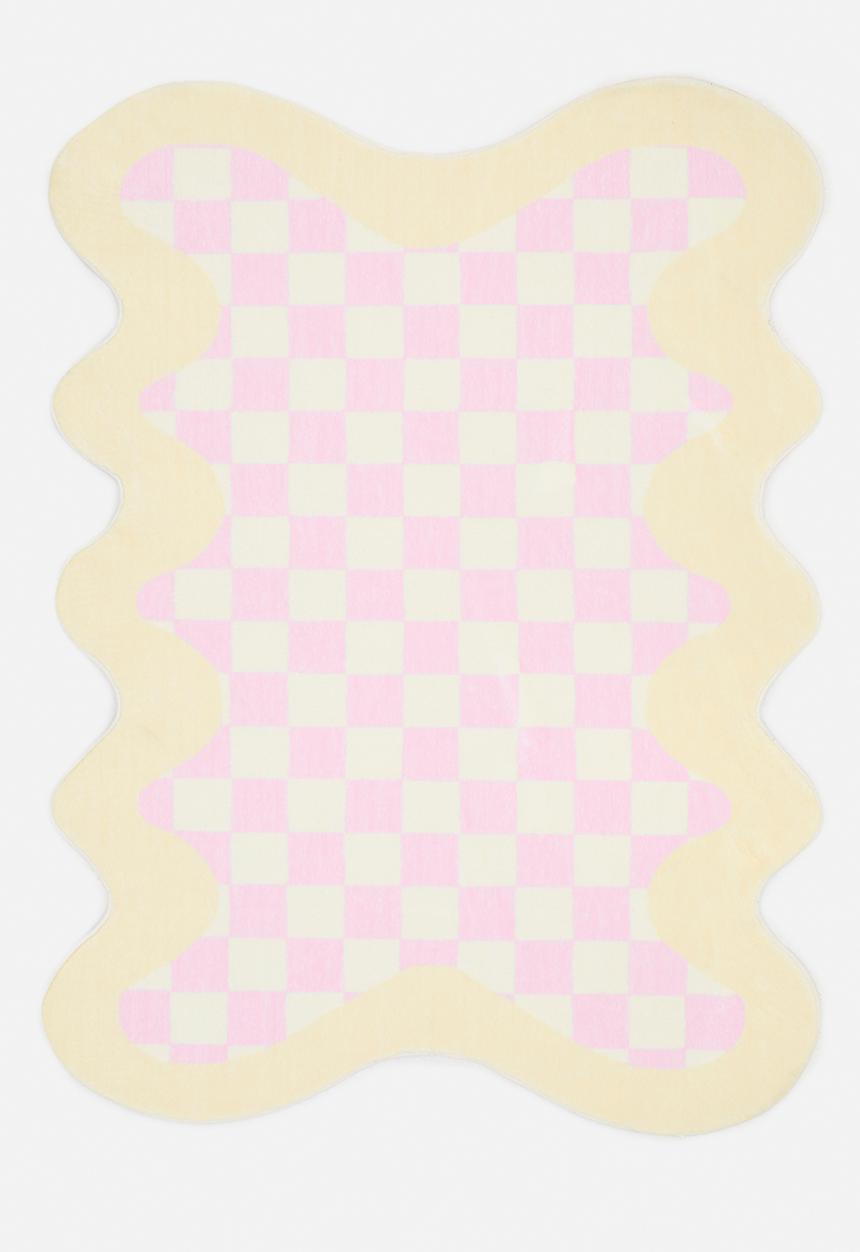 Pop Candy - Wavy edge rug - pink/yellow