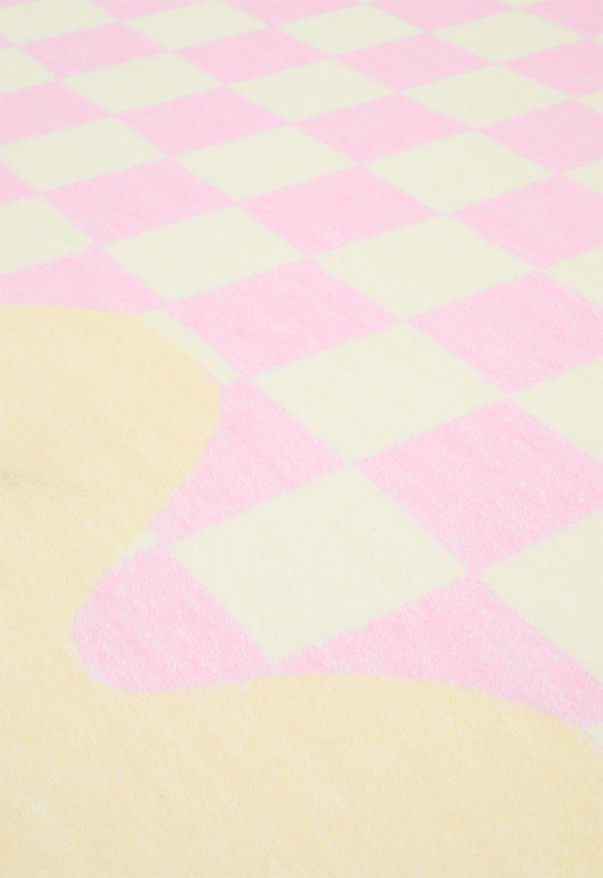 Pop Candy - Wavy edge rug - pink/yellow