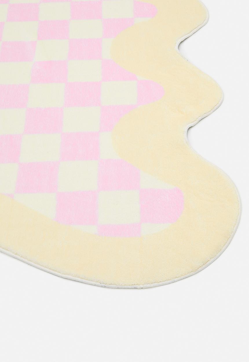 Pop Candy - Wavy edge rug - pink/yellow