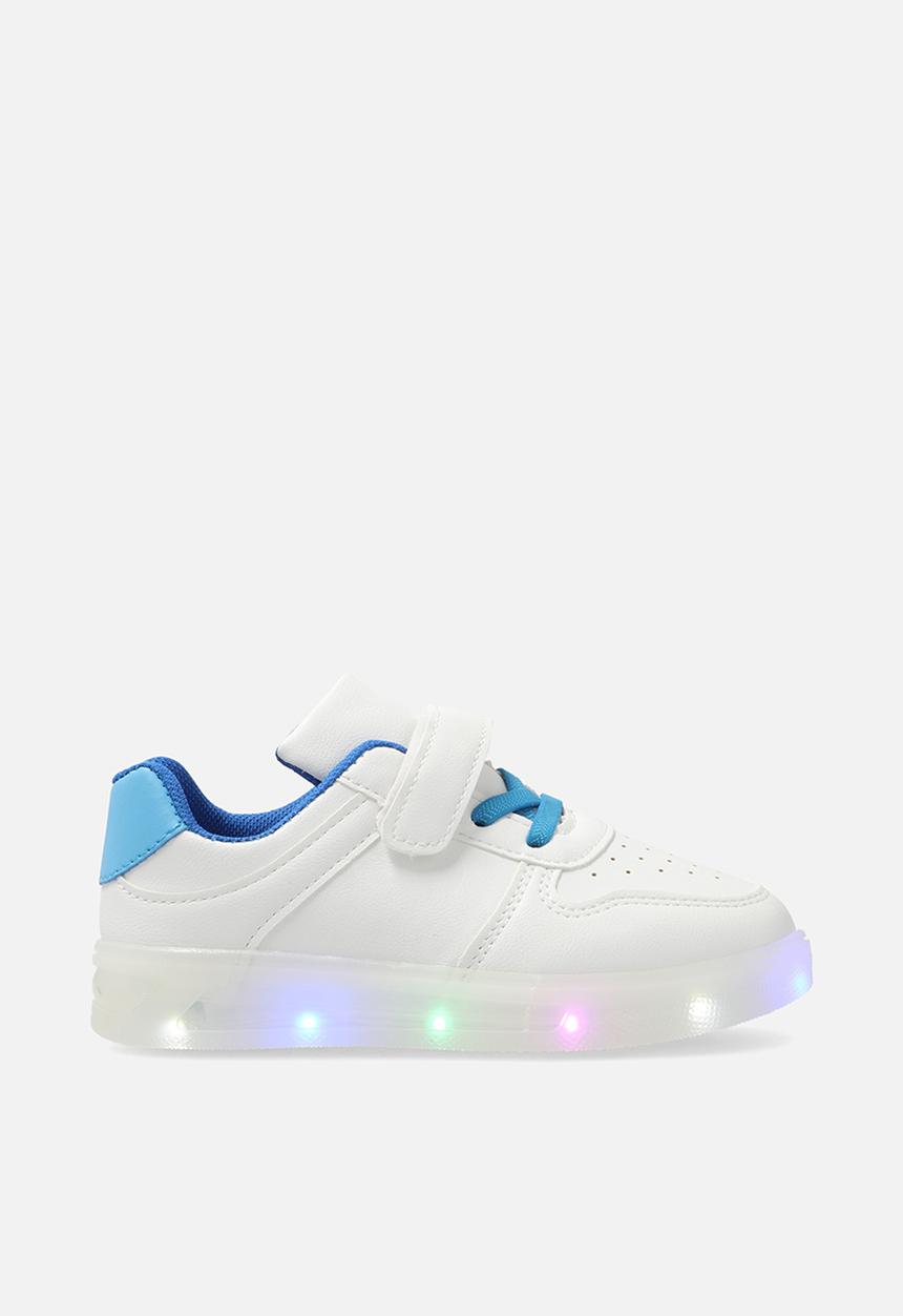 Pop Candy - LED sole sneakers - white/blue