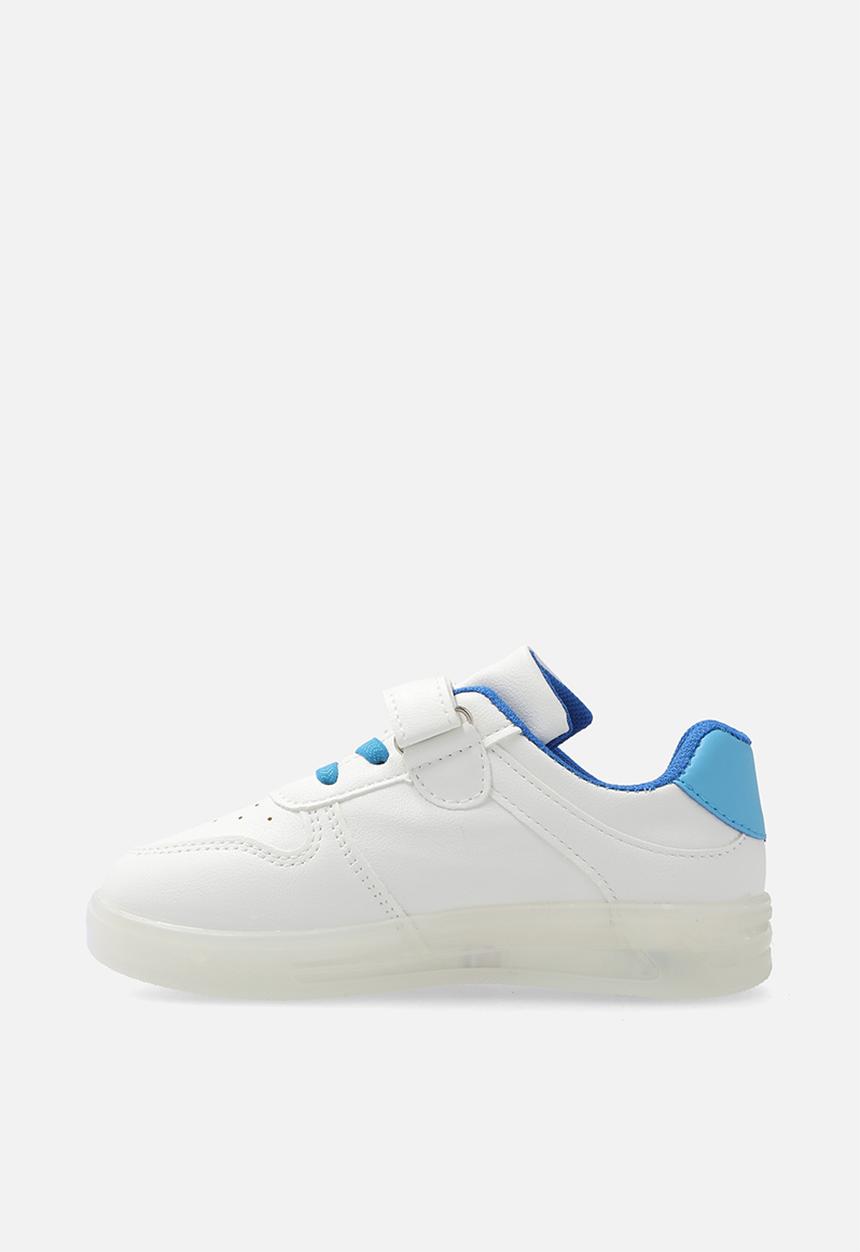Pop Candy - LED sole sneakers - white/blue