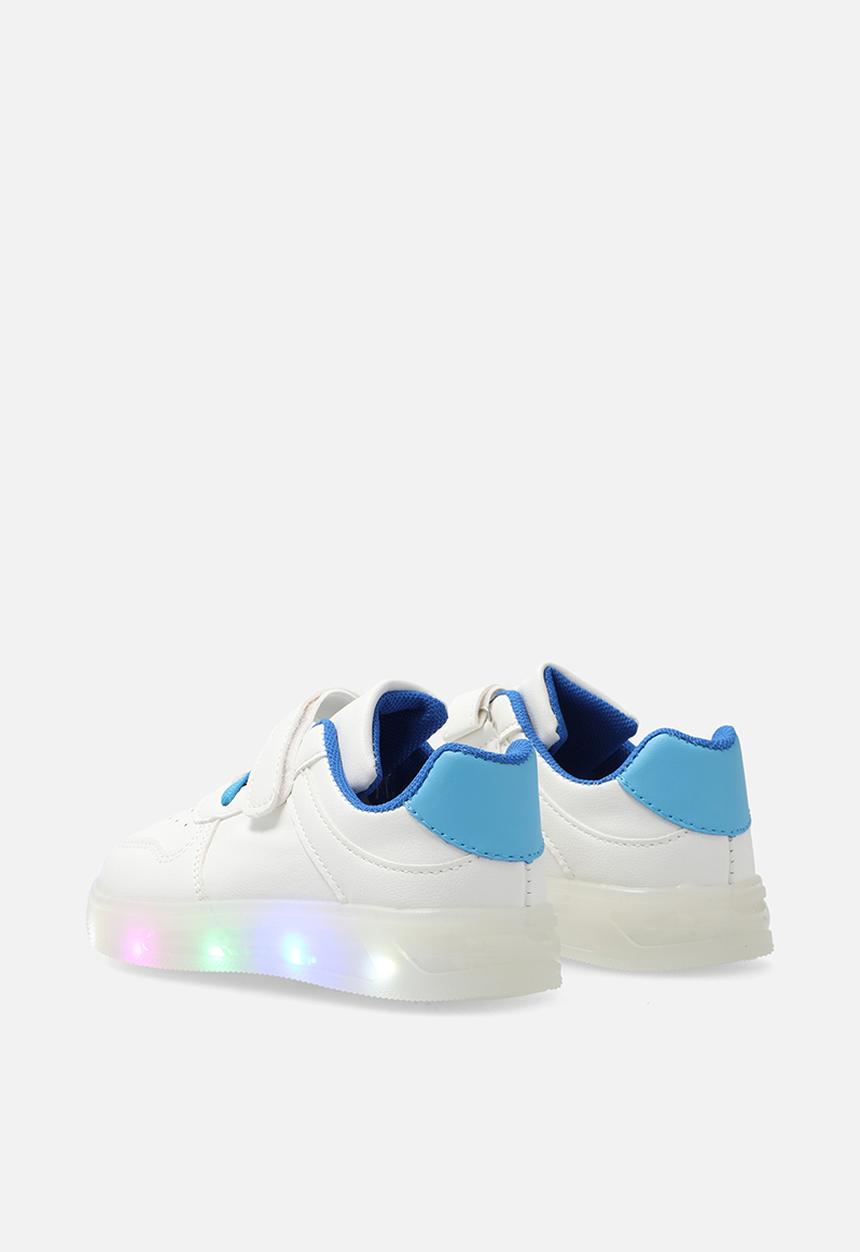 Pop Candy - LED sole sneakers - white/blue