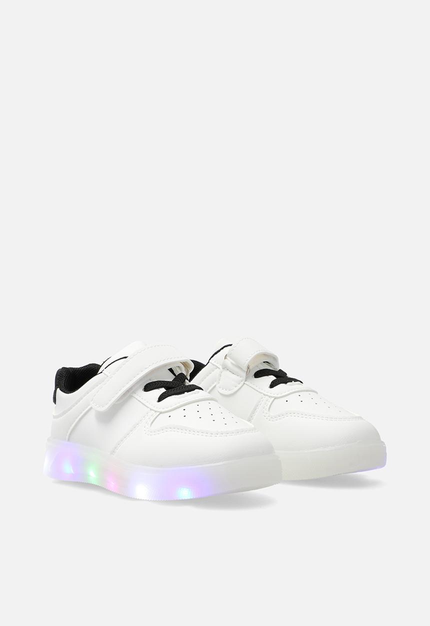 Pop Candy - LED sole sneakers - white/black
