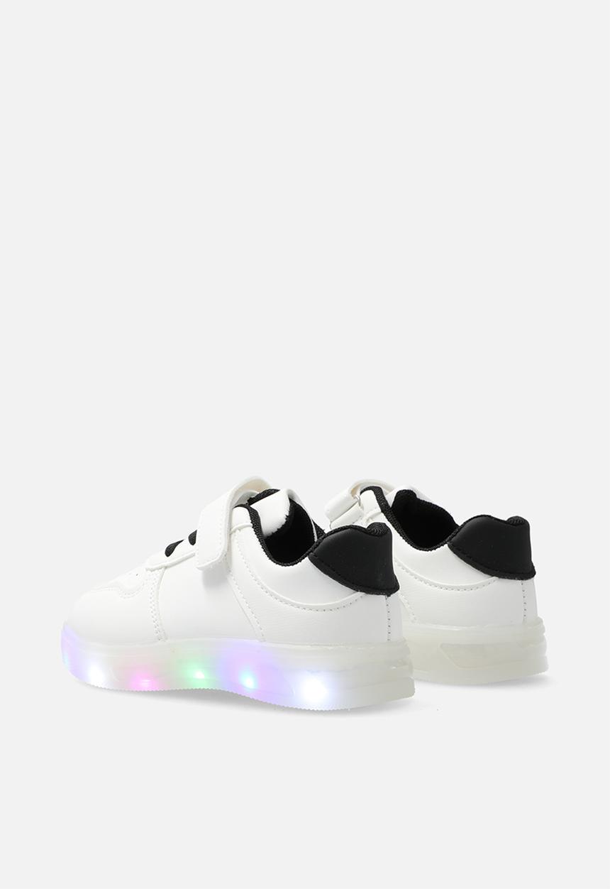 Pop Candy - LED sole sneakers - white/black