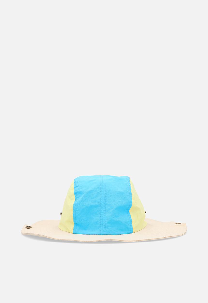 Pop Candy - Brim snap bucket hat - blue & cream