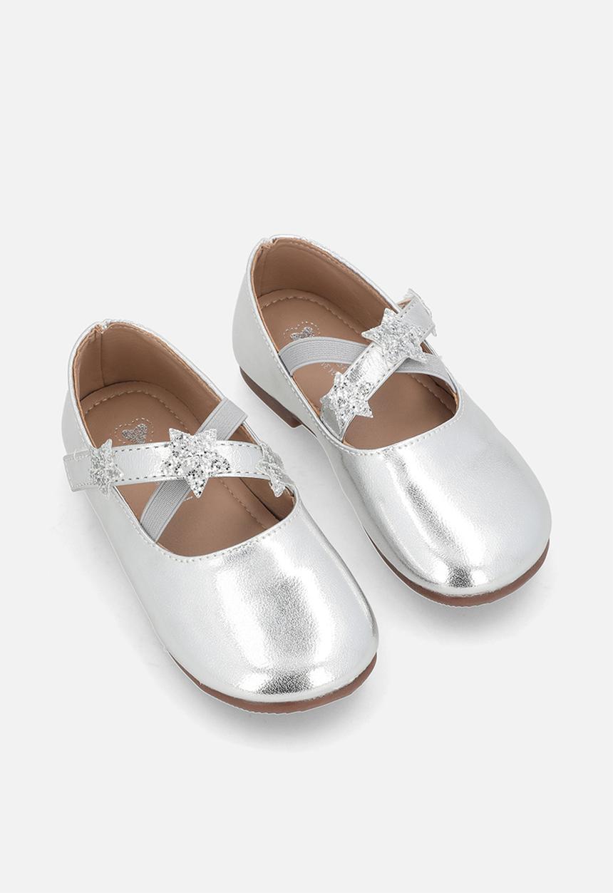 Pop Candy - Metallic ballerina pumps - silver