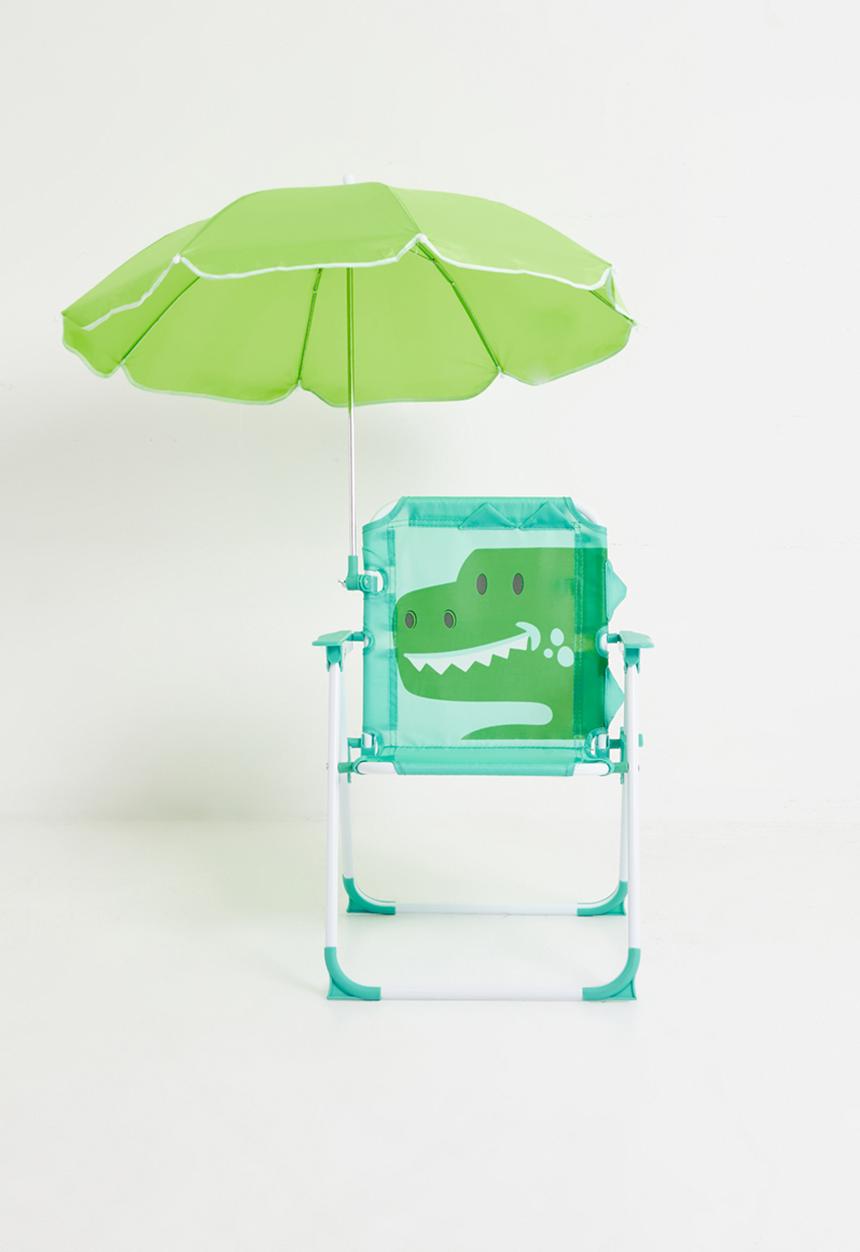 Pop Candy - Croc graphic camp chair - turquoise