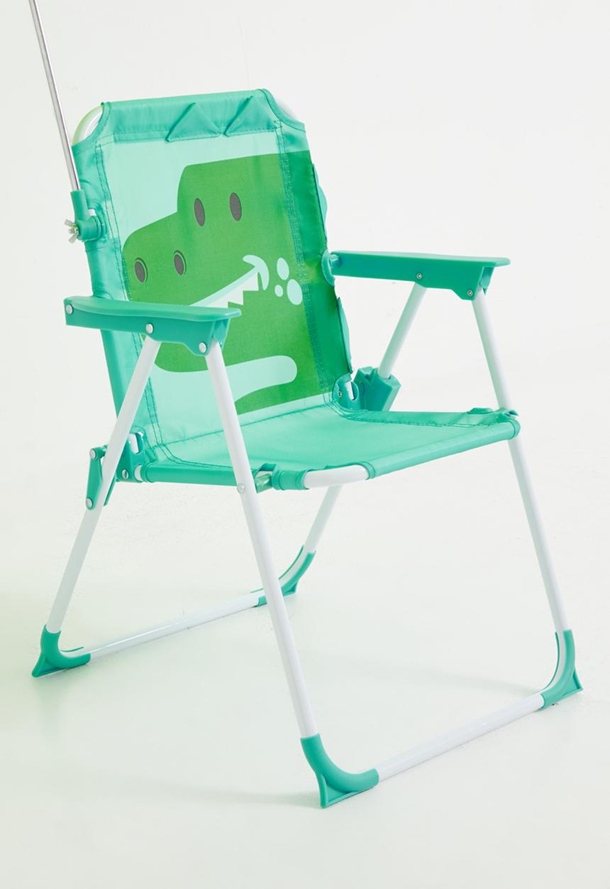 Pop Candy - Croc graphic camp chair - turquoise