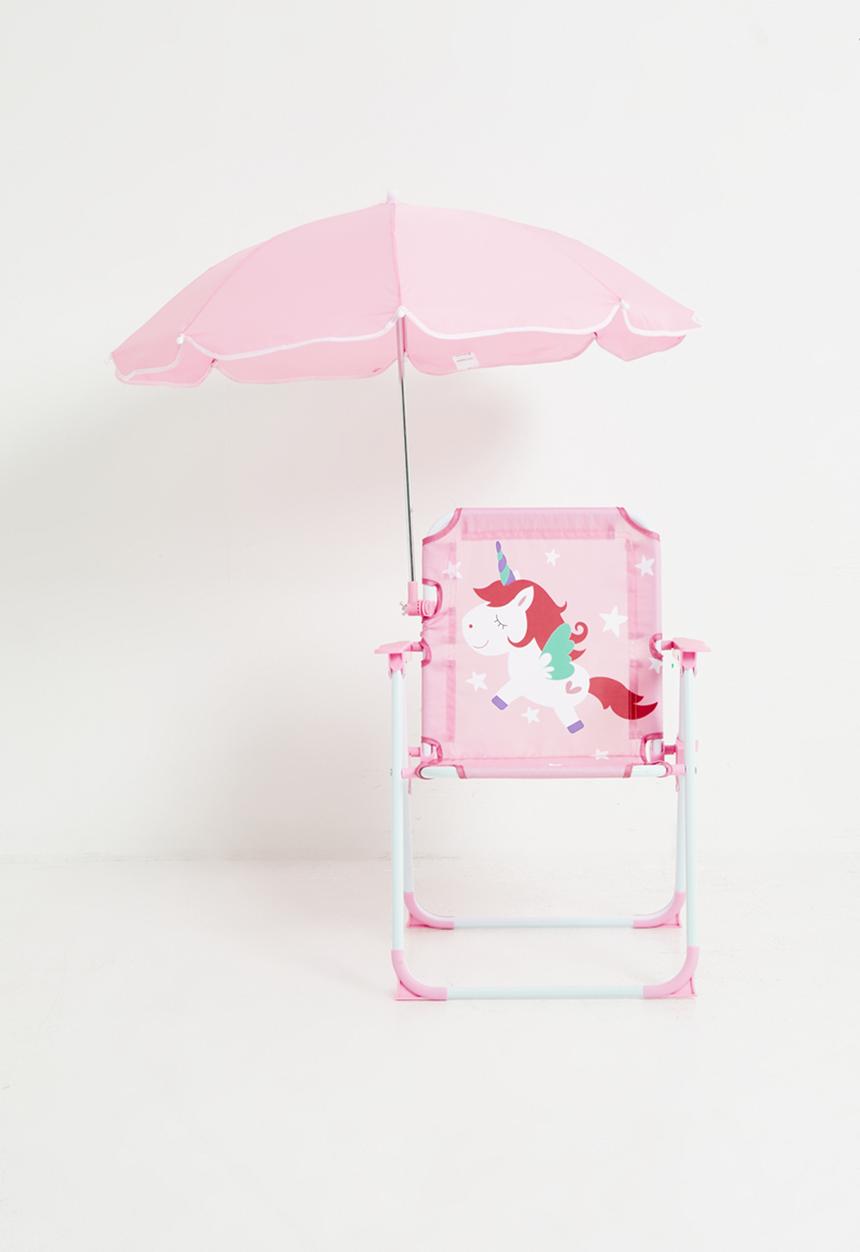 Pop Candy - Unicorn graphic camp chair - bright pink