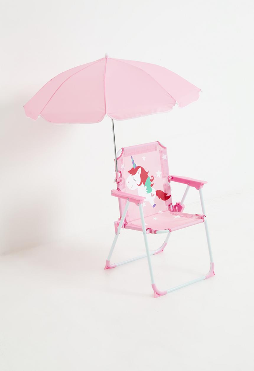 Pop Candy - Unicorn graphic camp chair - bright pink