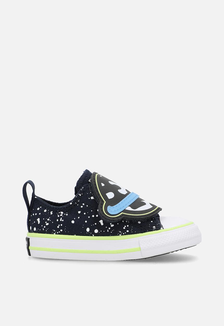 Converse - Chuck taylor all star one strap easy - on planets - obsidian/neon mantis/white