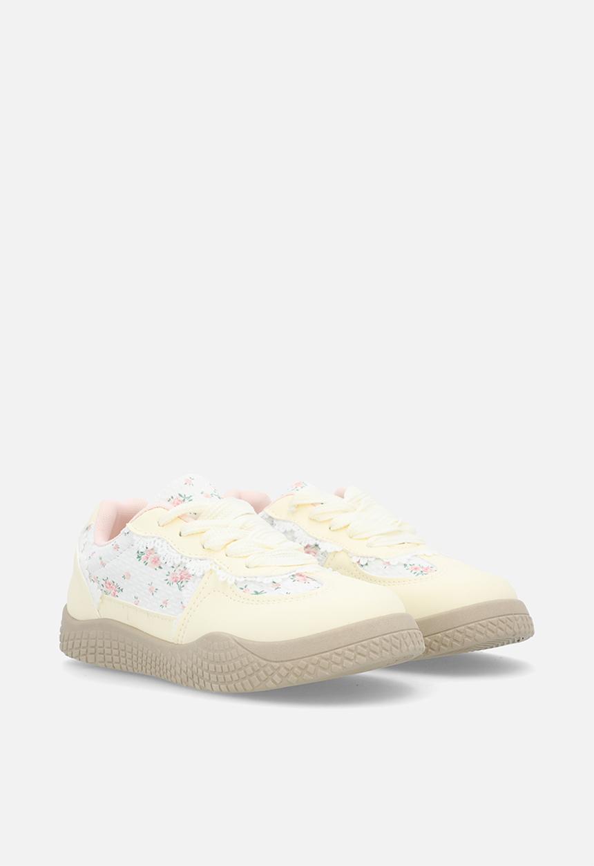 Pop Candy - Lace & floral sneakers - lt pink
