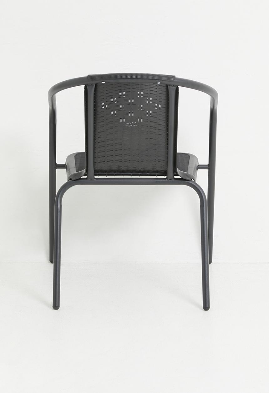 H&S - Outdoor Bistro Garden Chair - Black