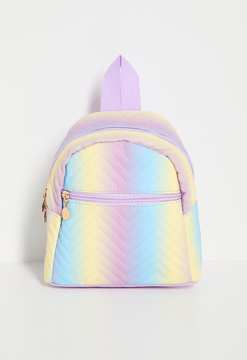 Pop Candy - Chevron quilted backpack - multi