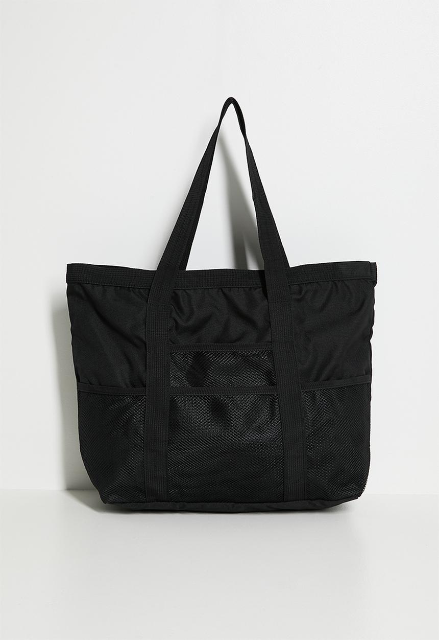 Pop Candy - Mesh compartment tote bag - black