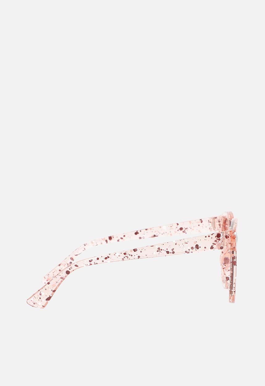 Pop Candy - Glitter round sunglasses - pink