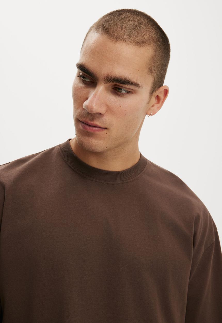 Cotton On - Cropped Fit T-shirt - Espresso
