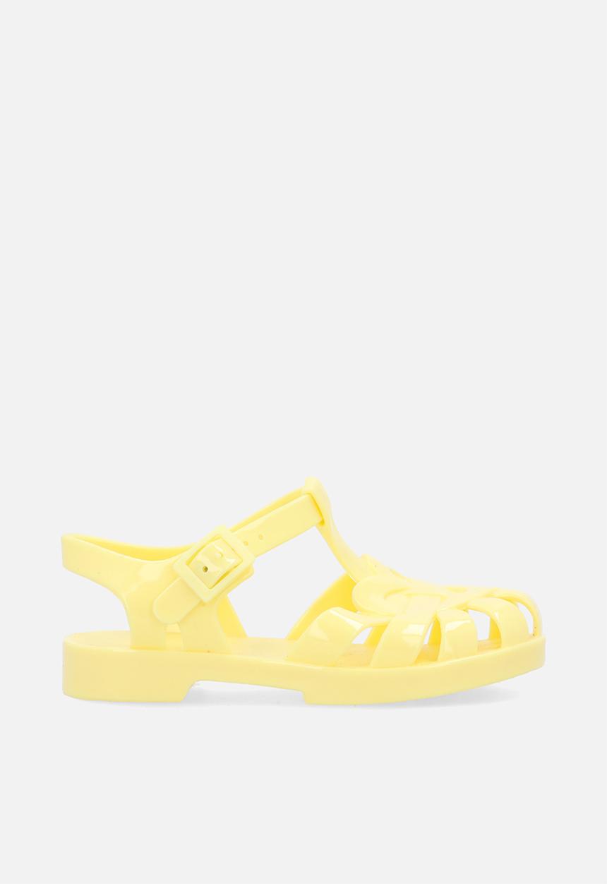 Pop Candy - Heart jelly sandals - yellow