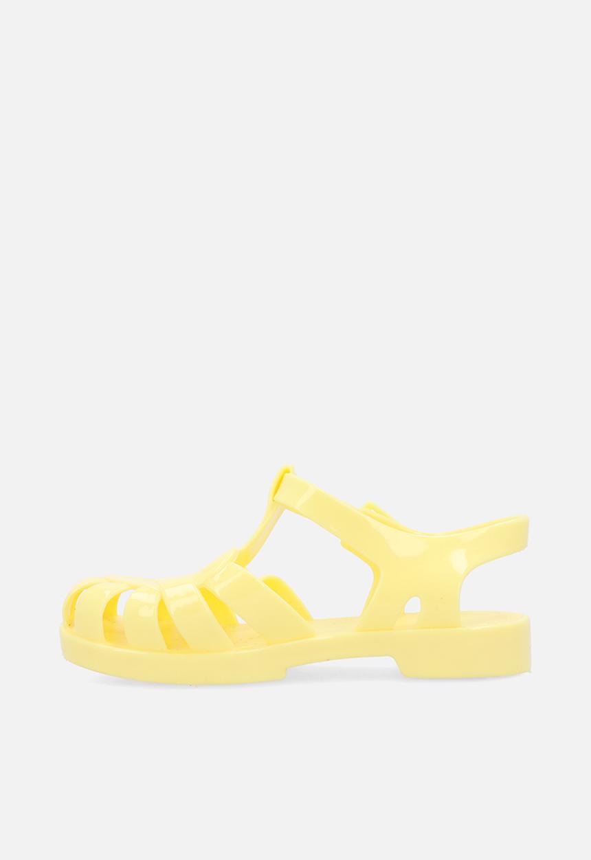 Pop Candy - Heart jelly sandals - yellow