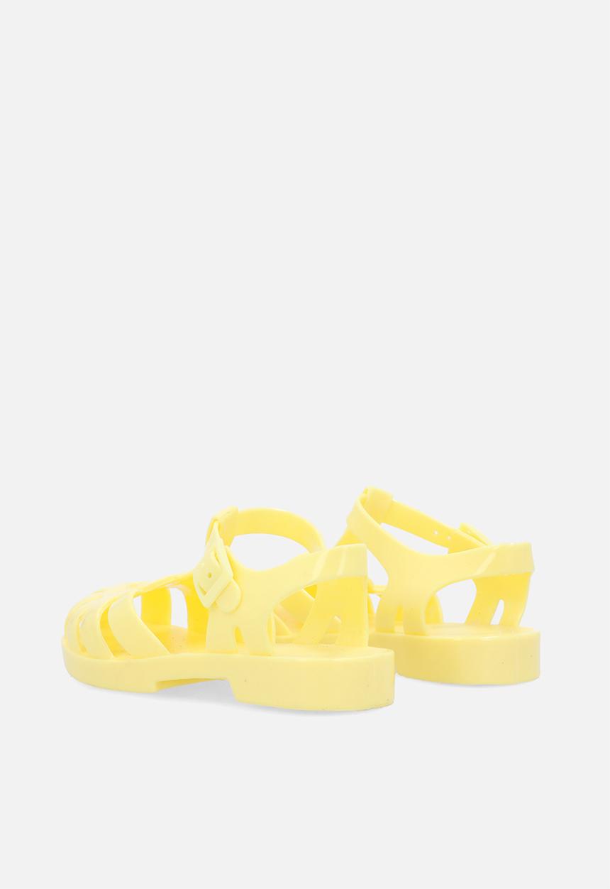 Pop Candy - Heart jelly sandals - yellow