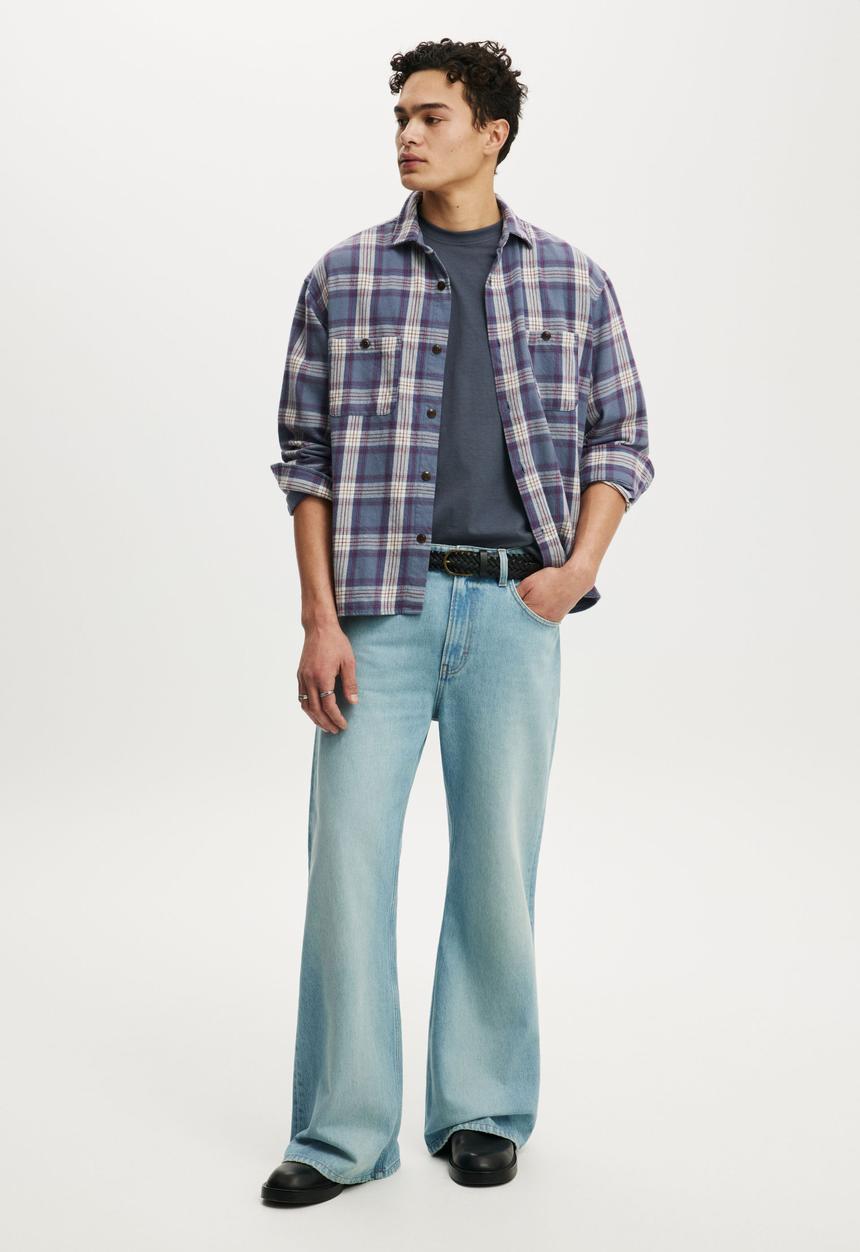 Cotton On - Cropped Fit T-shirt - Denim Blue