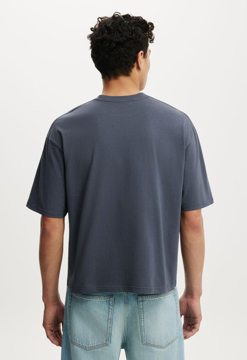 Cotton On - Cropped Fit T-shirt - Denim Blue
