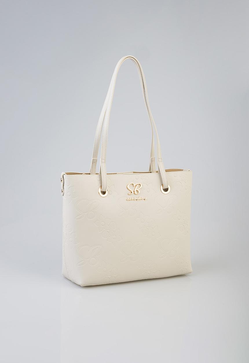 SISSY BOY - Hayley Repeats  Tote Bag - Cream