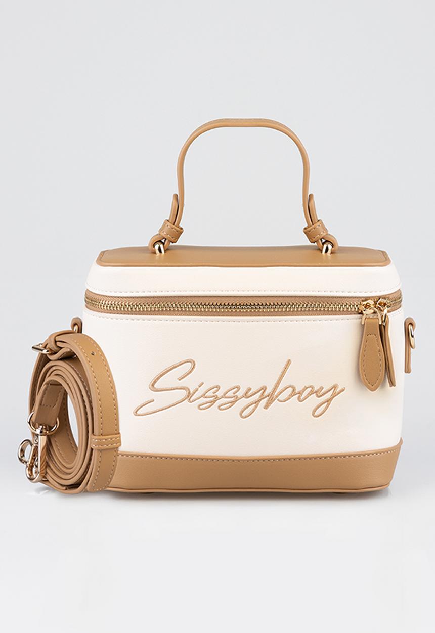 SISSY BOY - Mini Vanity Bag With Sissyboy Embroidary - Stone