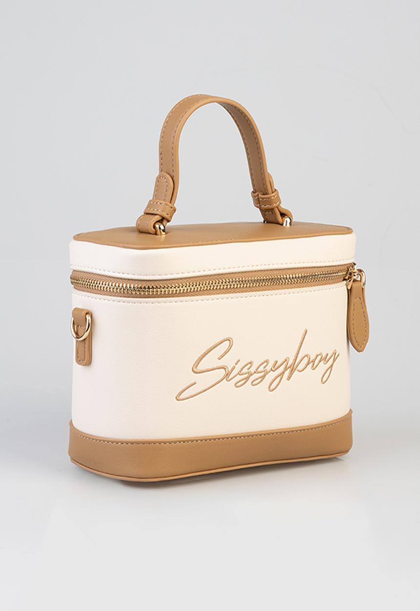 SISSY BOY - Mini Vanity Bag With Sissyboy Embroidary - Stone