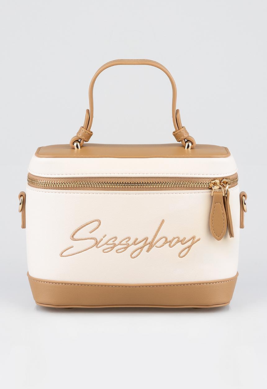 SISSY BOY - Mini Vanity Bag With Sissyboy Embroidary - Stone