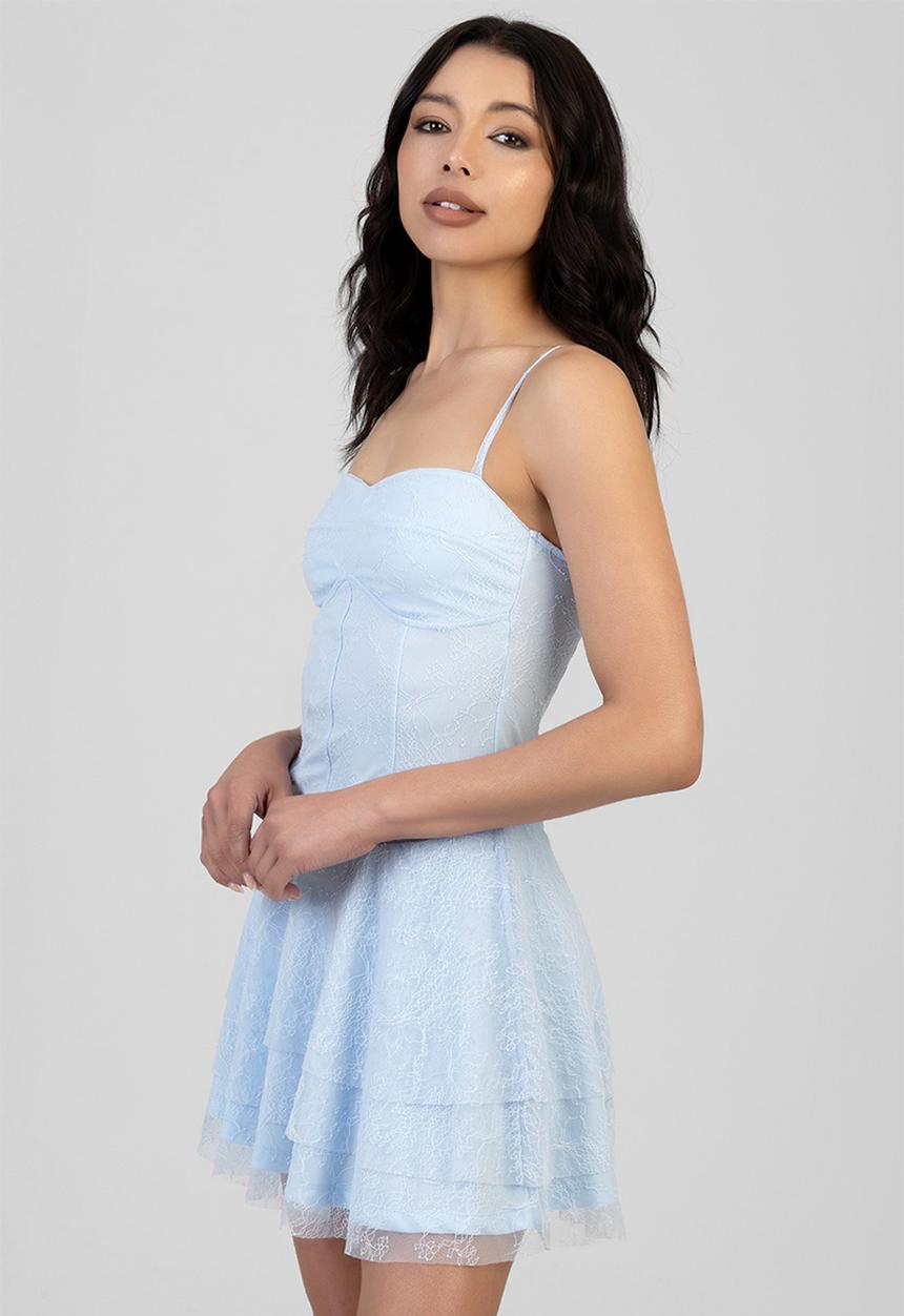 SISSY BOY - Never Settle Mini Dress - Pale Blue