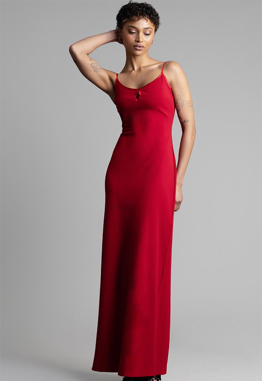 SISSY BOY - Make You Blush Maxi Dress - Red