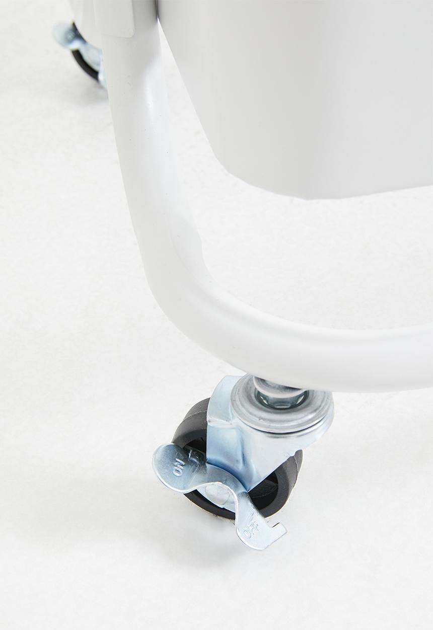 Storage Solutions - 3-Tier Metal Utiliity Trolley White