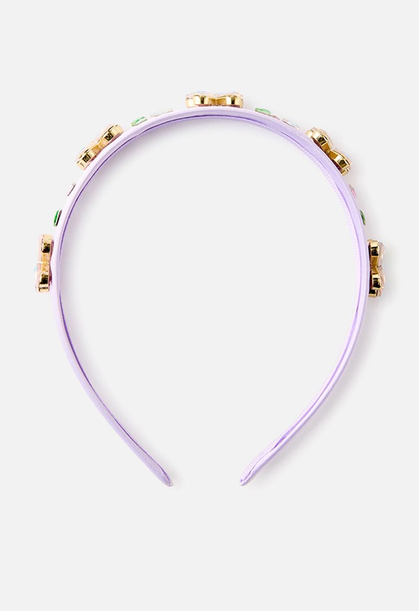 Cotton On - Sophia Luxe Headband - Lilac Mood/Butterfly Gemmies