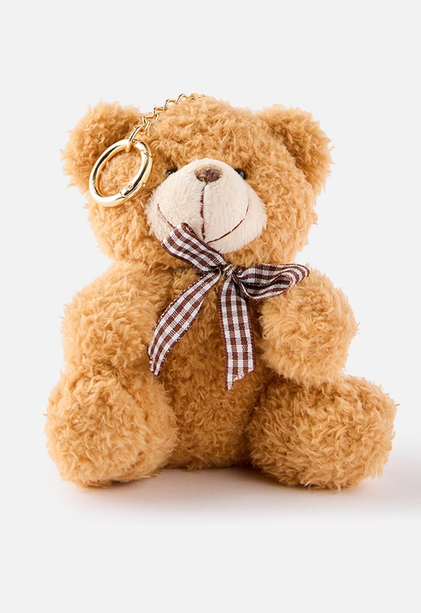 Cotton On - Brooklyn Bag Charm - Cinnamon Scroll/Teddy Bear