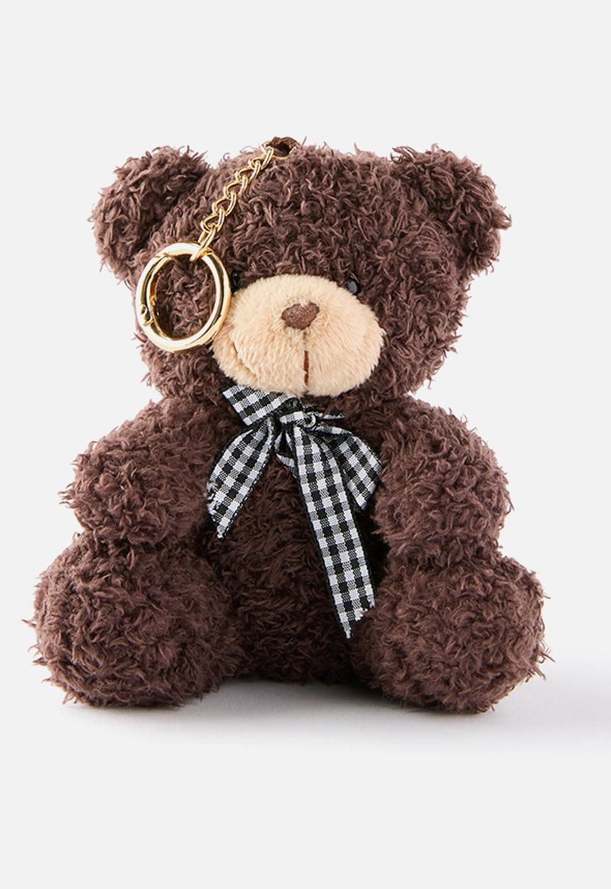Cotton On - Brooklyn Bag Charm - Rocky Road/Teddy Bear