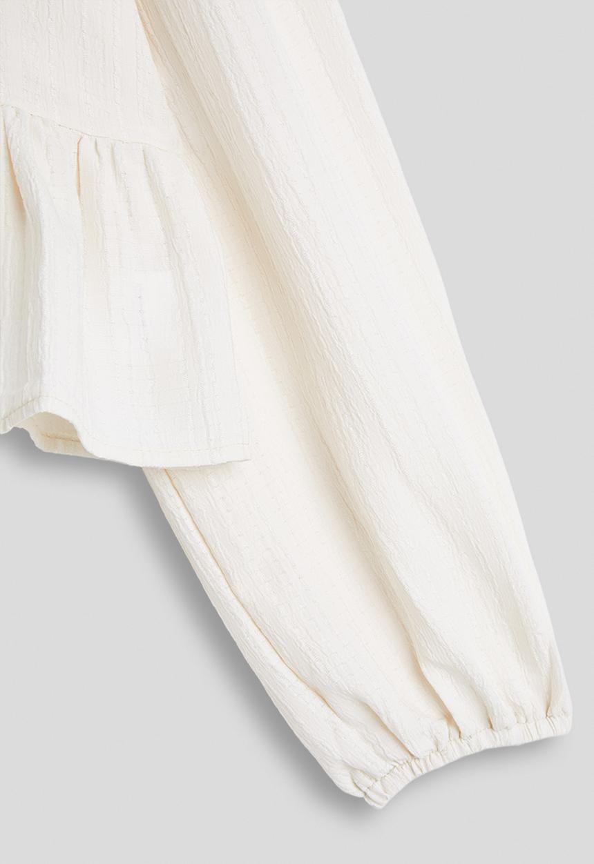 Pop Candy - Bow closure blouse - off white