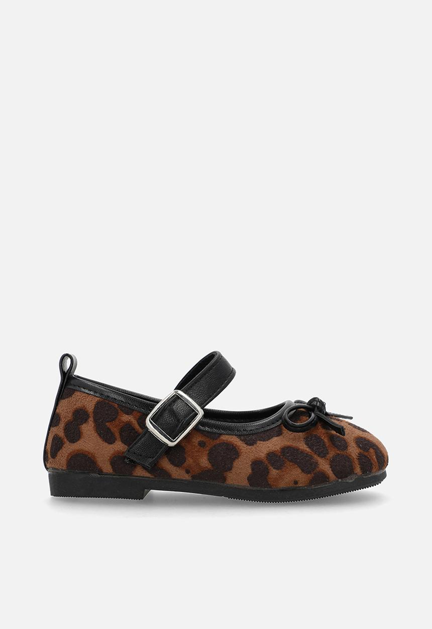 Pop Candy - Ankle strap pumps - dark leopard print