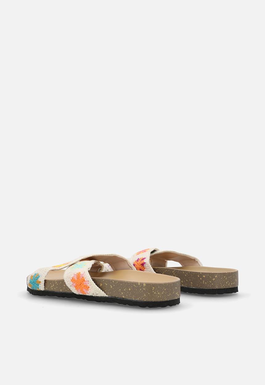Pop Candy - Beaded crossover sandals - multi