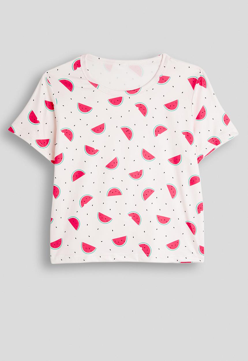 Pop Candy - Aop sleep shirt and shorts - pink