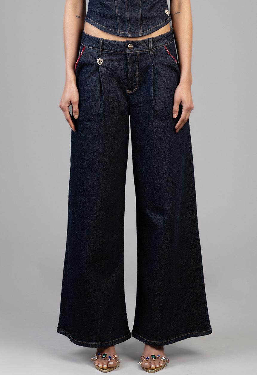SISSY BOY - Gigi Wide Leg Jeans - Forever Blue