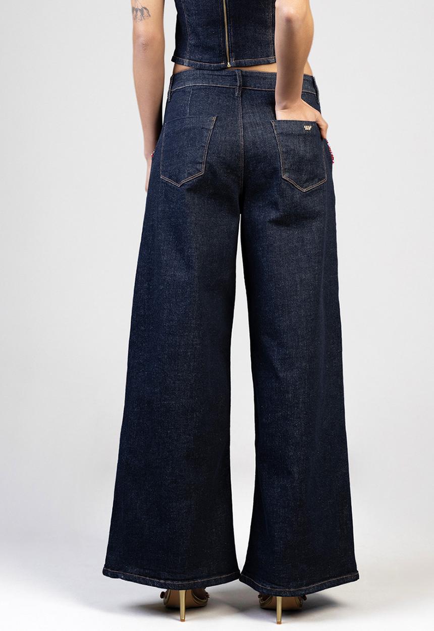 SISSY BOY - Gigi Wide Leg Jeans - Forever Blue