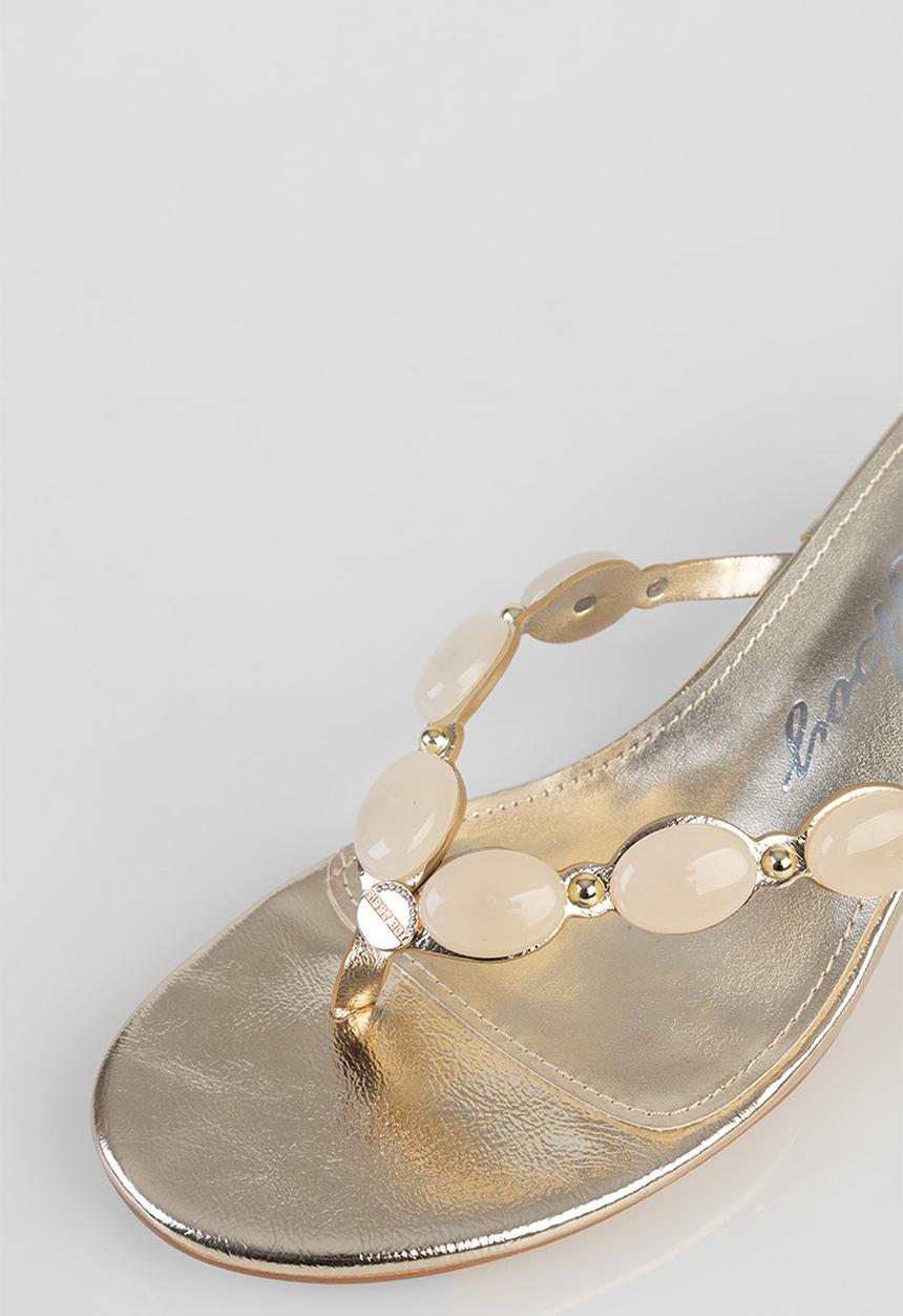 SISSY BOY - Amelie open toe mule - gold