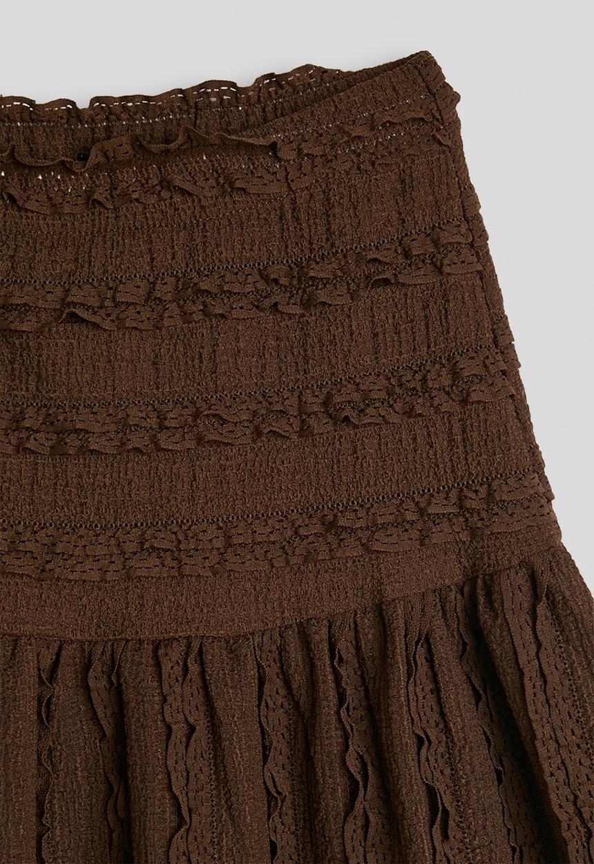 Pop Candy - Blouse & maxi skirt - chocolate