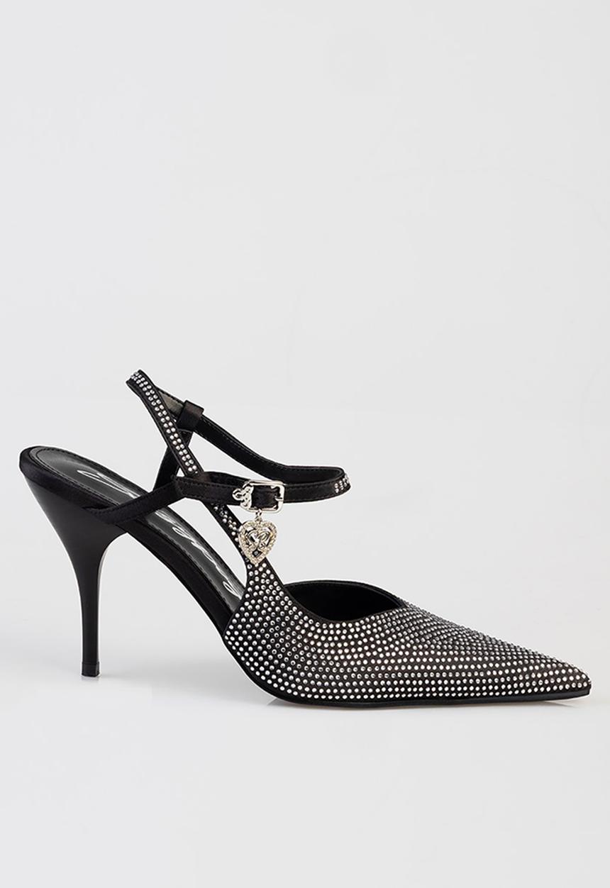SISSY BOY - Juliette close toe ankle strap - black