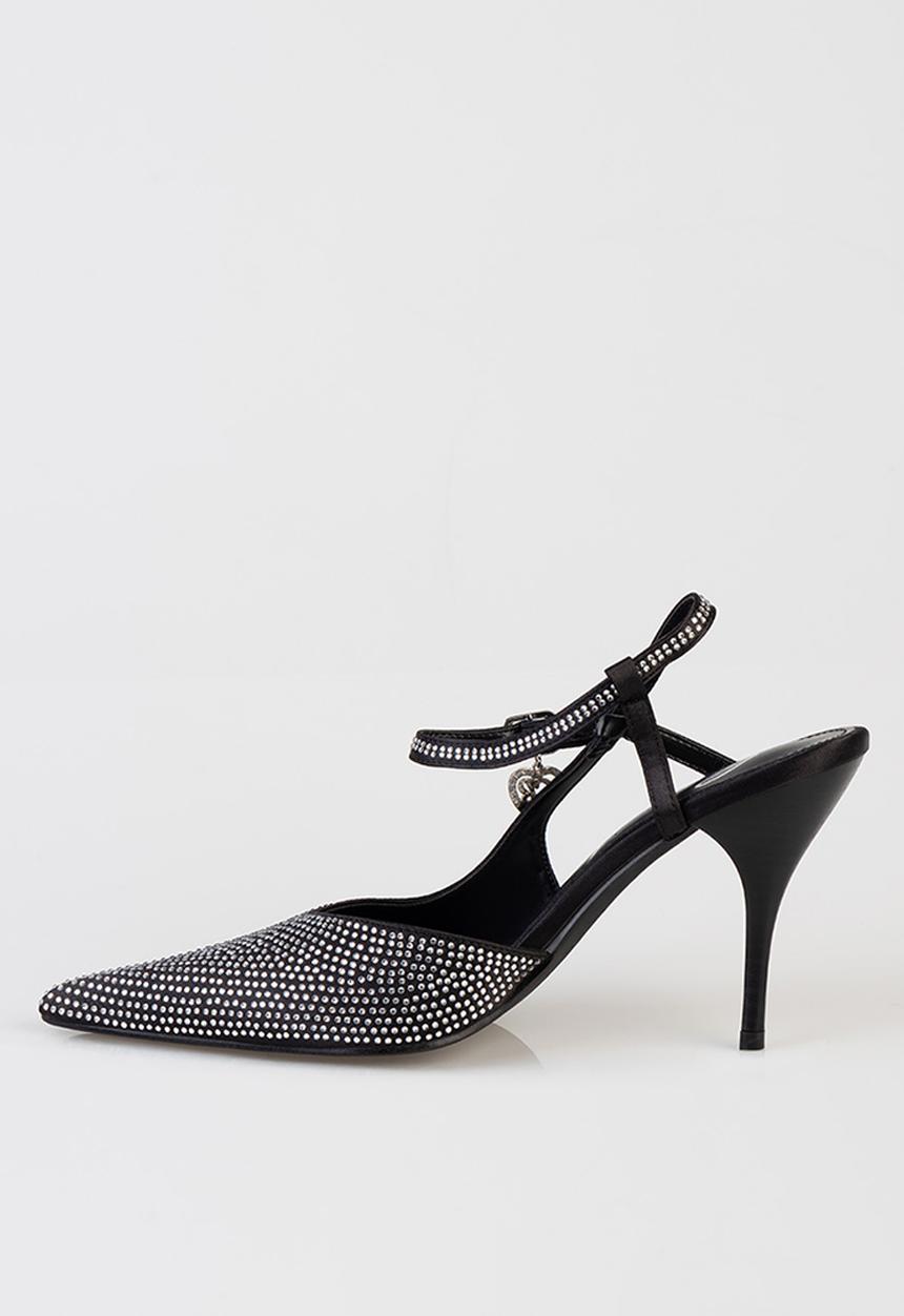 SISSY BOY - Juliette close toe ankle strap - black