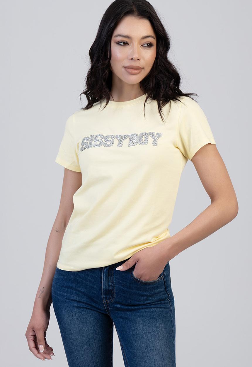 SISSY BOY - Bold Move Regular T-Shirt - Pale Yellow