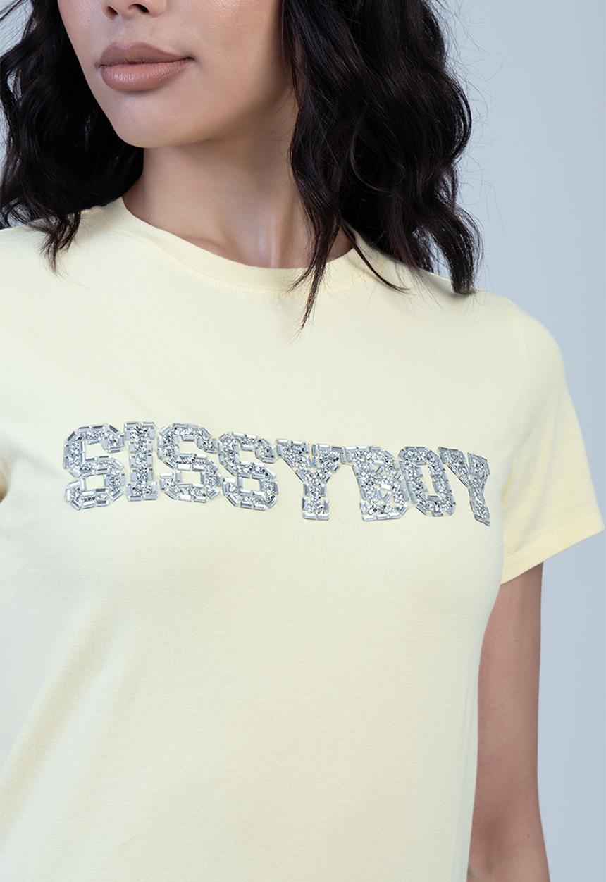 SISSY BOY - Bold Move Regular T-Shirt - Pale Yellow