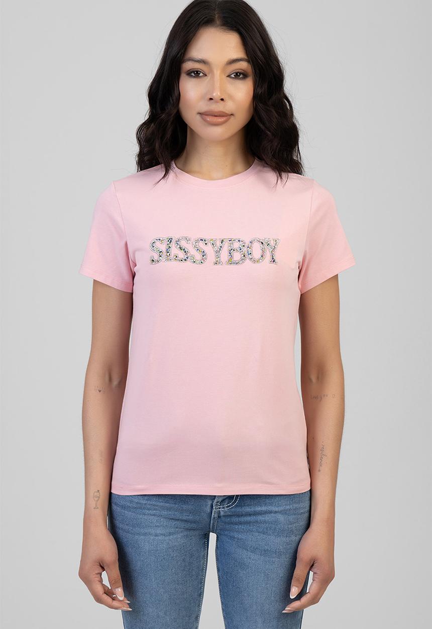 SISSY BOY - Light Chaser Regular T-Shirt - Pale Pink