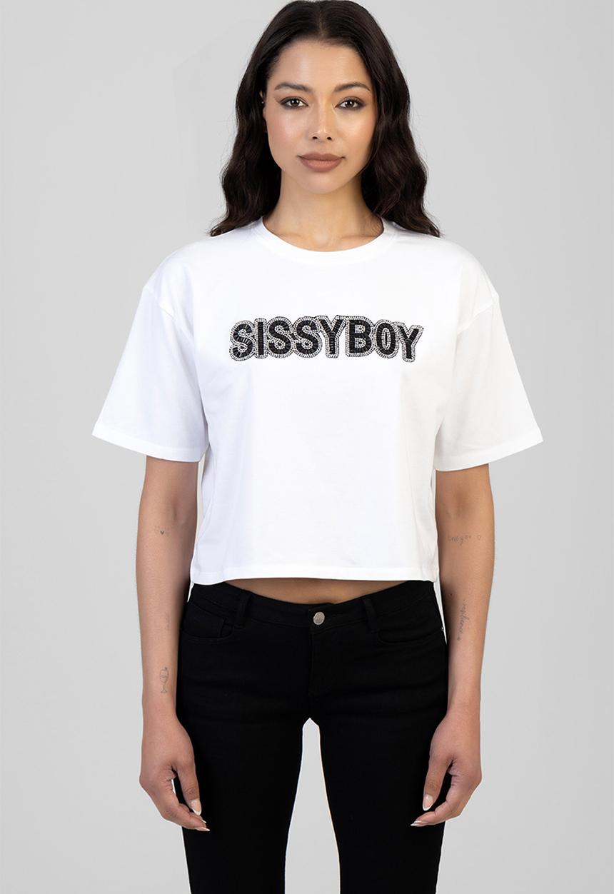 SISSY BOY - Glitz Galore Boxy T-Shirt - White